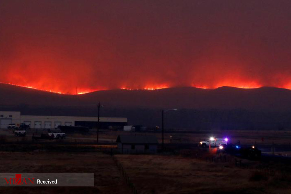 نمایی رعب انگیز و آخرالزمانی از آتش سوزی جنگل های کلرادو
