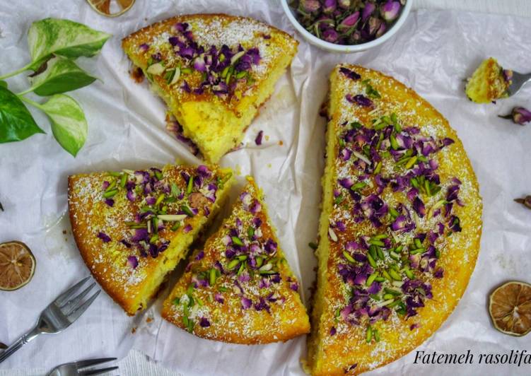 آموزش تهيه کيک هل و گلاب