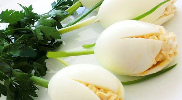 تزئين تخم مرغ آبپز براي کودکان بي اشتها