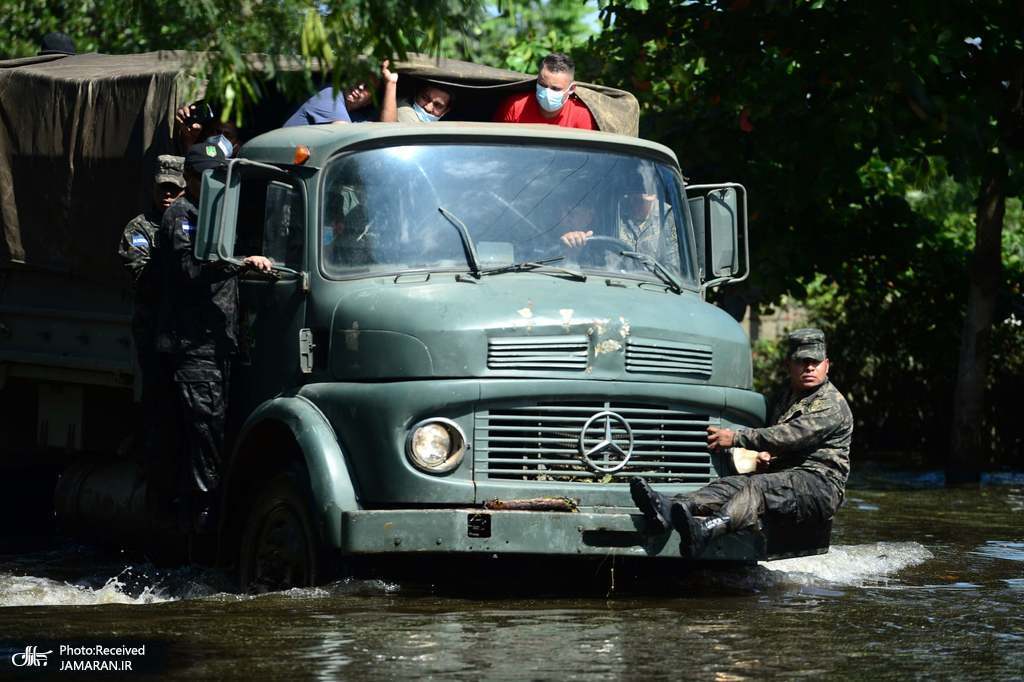 حرکت عجیب نظامی هندوراسی روی کامیون