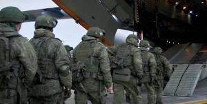 فرود نیروهای حافظ صلح و تجهیزات نظامی ارتش روسیه در ارمنستان