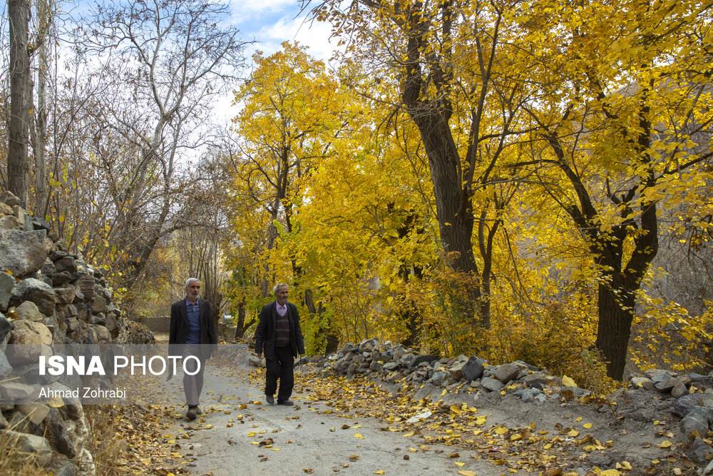 پاییز دل انگیز در «روستای کهندان» قم