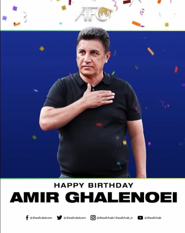 پیام تبریک AFC به امیر قلعه‌نویی