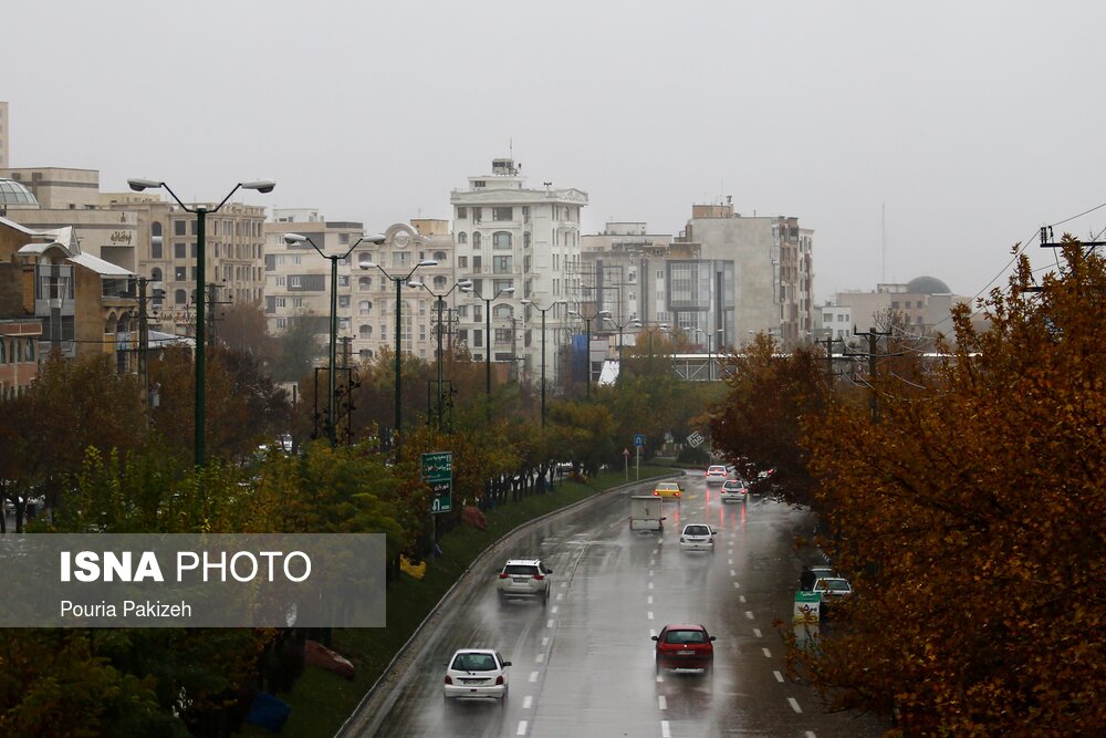بارش رحمت الهی در همدان
