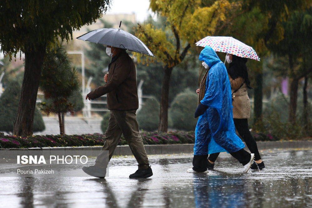 بارش رحمت الهی در همدان