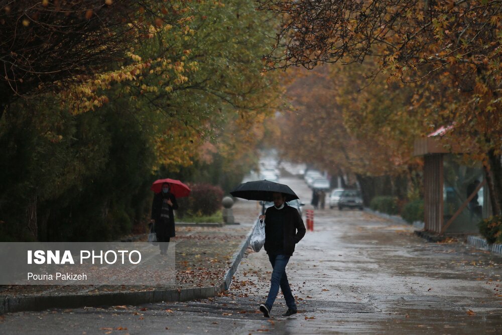 بارش رحمت الهی در همدان