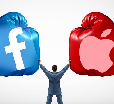اپل و فیس بوک برای یکدیگر شاخ و شانه کشیدند
