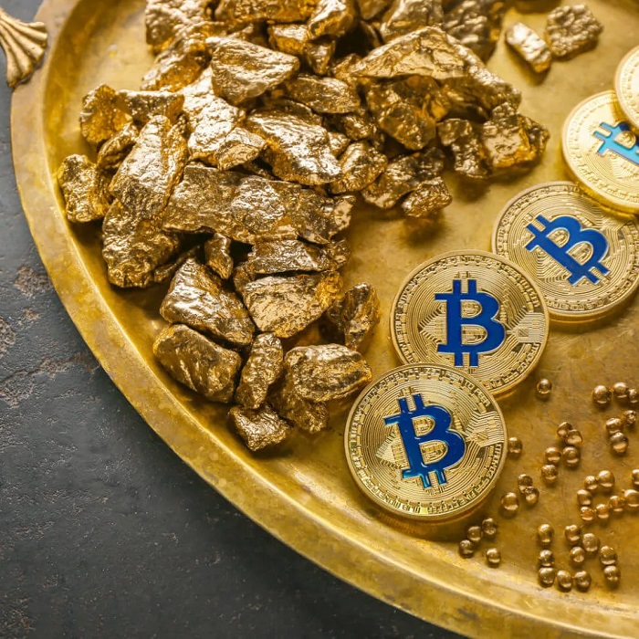 جهش بیت‌کوین در مقایسه با رکود طلا 