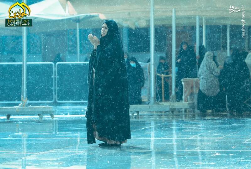 عکس/ حال و هوای بارانی حرمین کاظمین