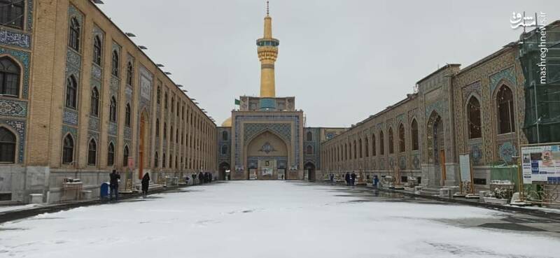 عکس/ بارش دومین برف پاییزی در مشهد