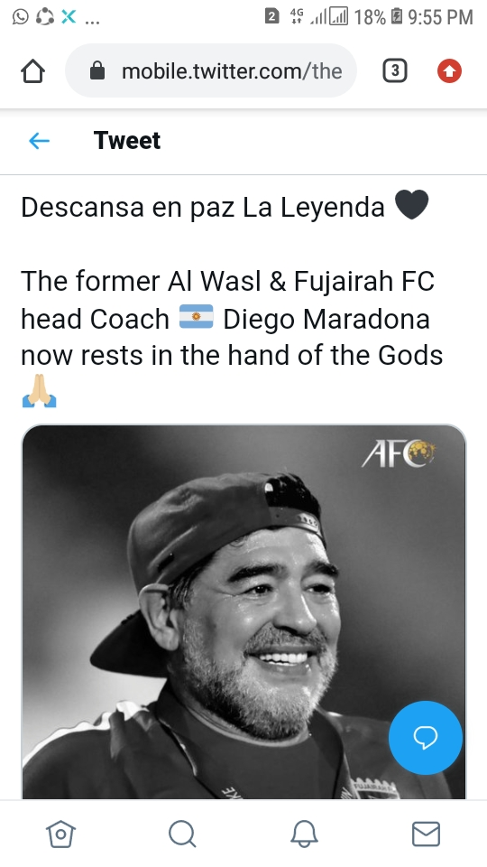 واکنش AFC به خبر درگذشت مارادونا
