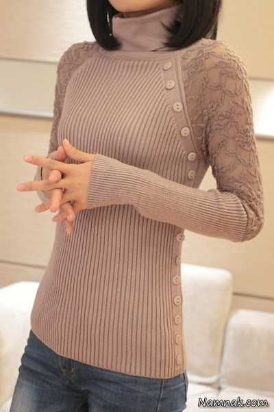 مدل بلوز و ژاکت کاموایی و لباس بافت زنانه و دخترانه