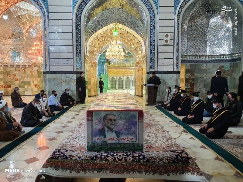 عکس/ تشییع پیکر شهید محسن فخری‌زاده در قم