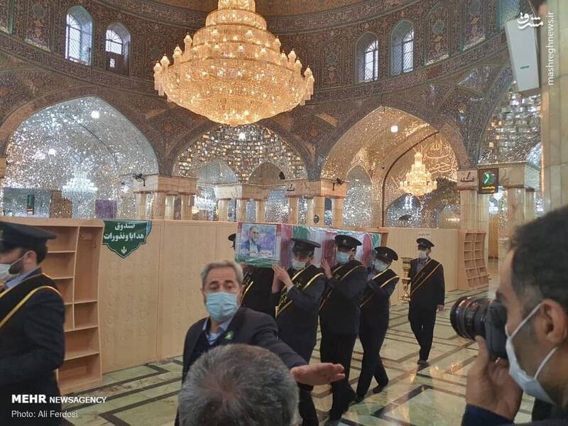 عکس/ تشییع پیکر شهید محسن فخری‌زاده در قم