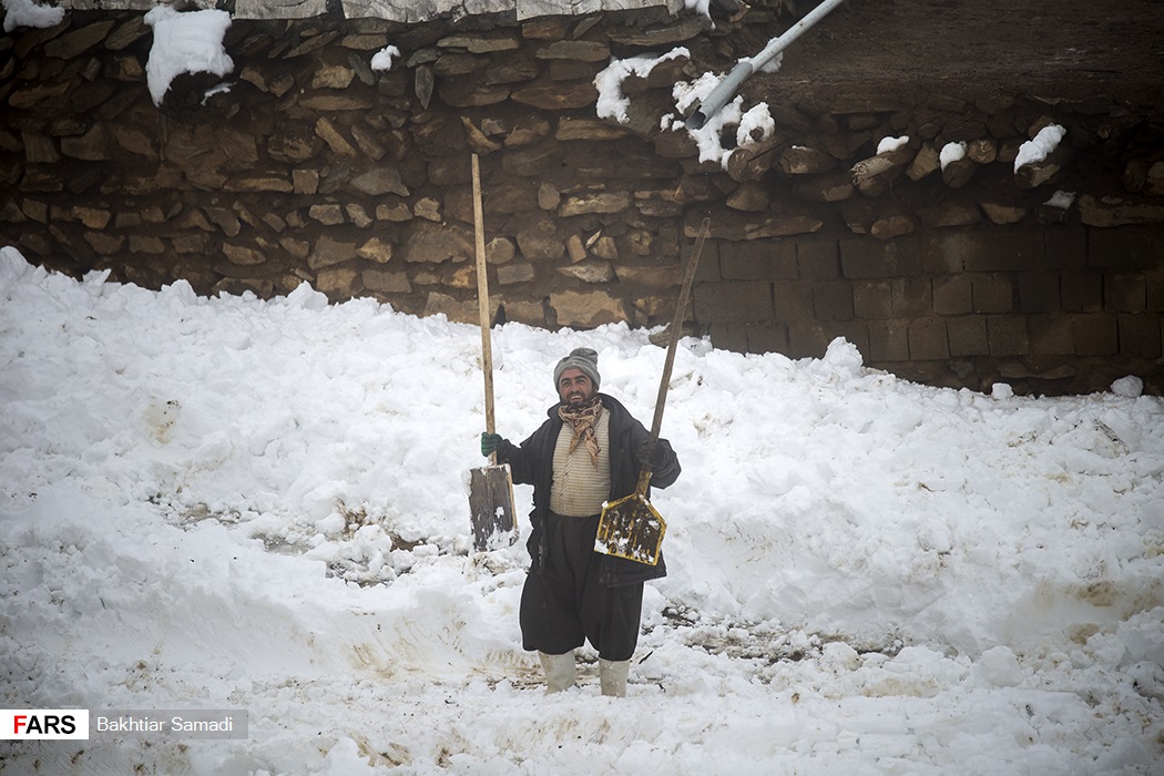 یک روز برفی در روستای (مودی) کردستان