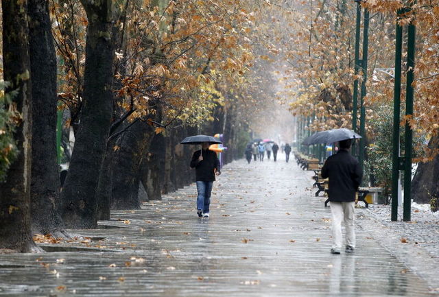 بارش شدید باران در ۱۱ استان کشور