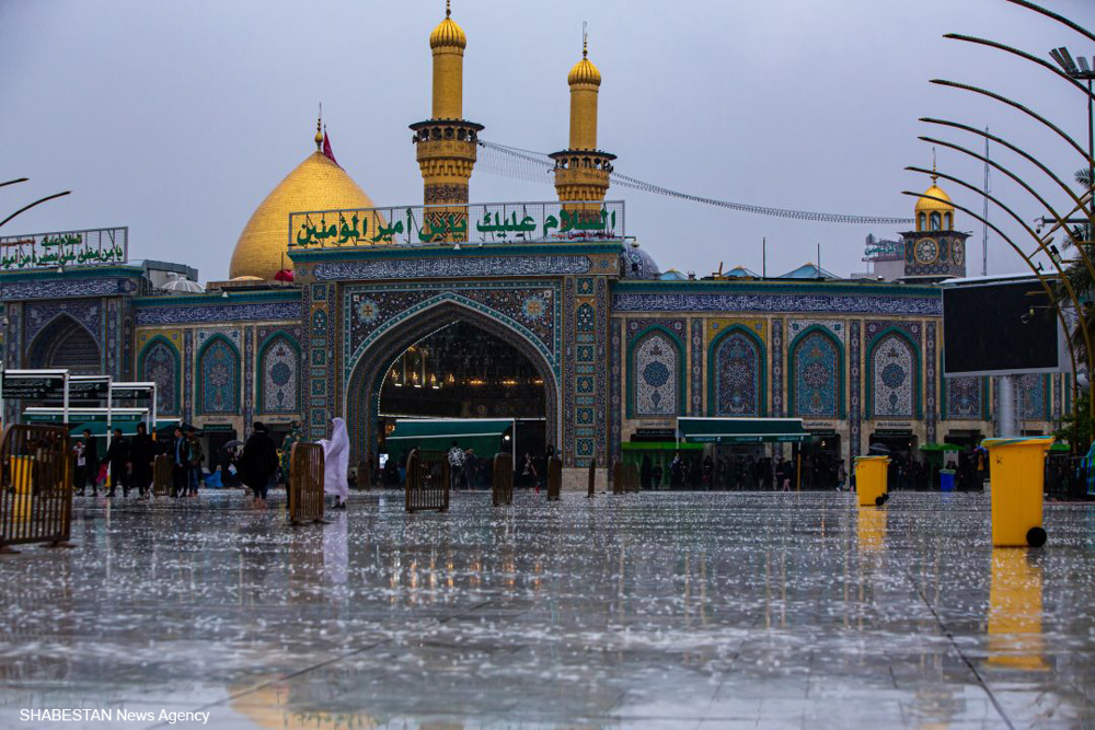 عکس/ آستان مقدس عباسی پس از باران
