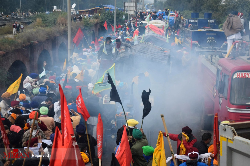 خشم کشاورزان هندی