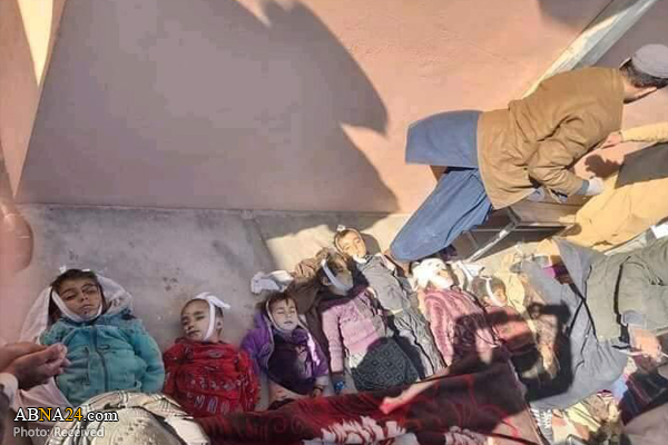 عکس/ کودکان جان باخته بر اثر انفجار در غزنی افغانستان 