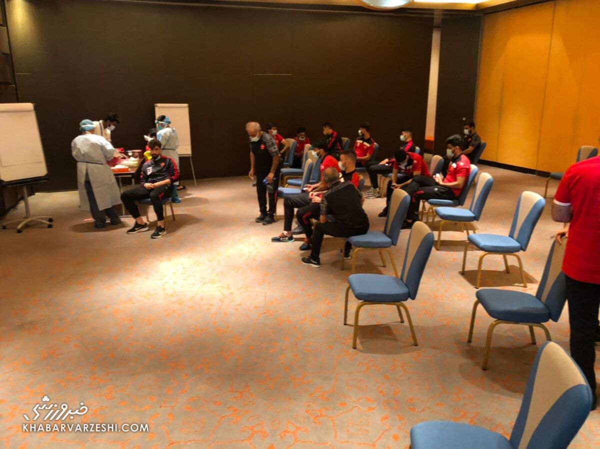 تست کرونا کاروان پرسپولیس منفی شد
