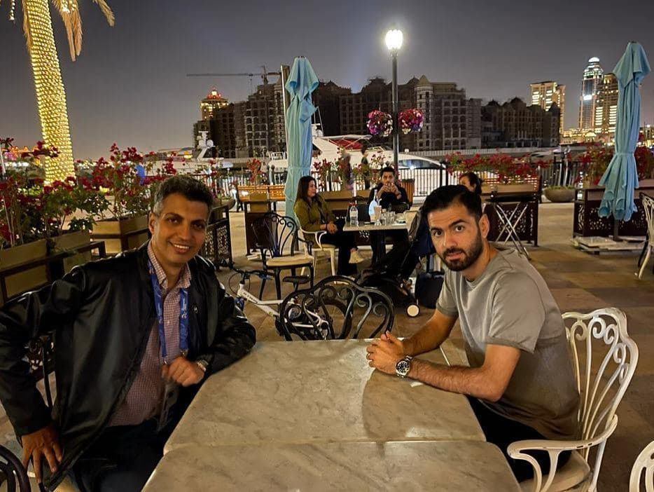 ملاقات عادل فردوسی‌پور با لژیونر استقلالی در دوحه