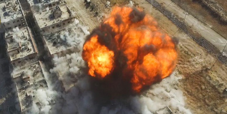 انفجار در انبار مهمات تروریستها در سوریه