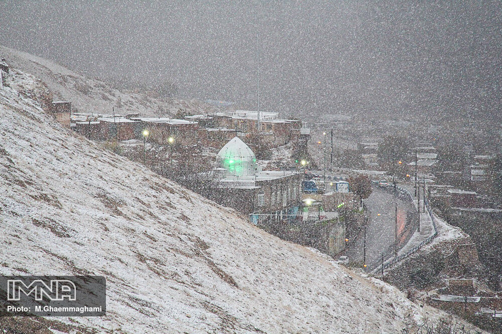 بارش برف زمستانی در سمیرم