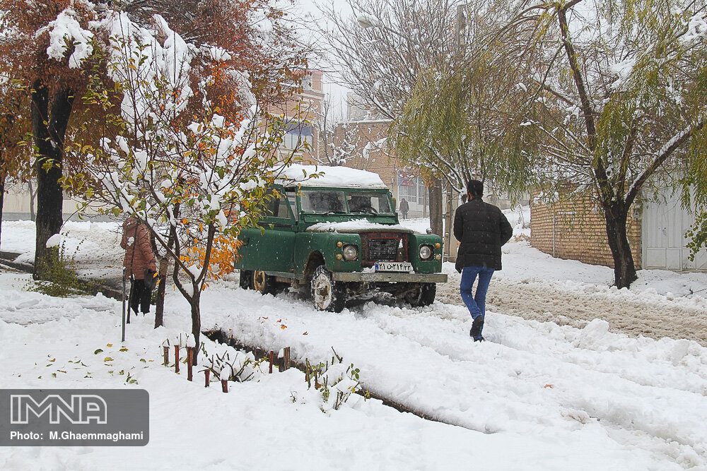 بارش برف زمستانی در سمیرم