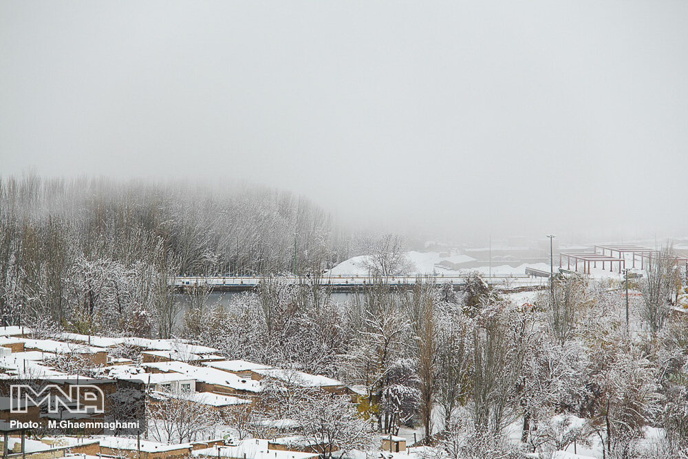 بارش برف زمستانی در سمیرم