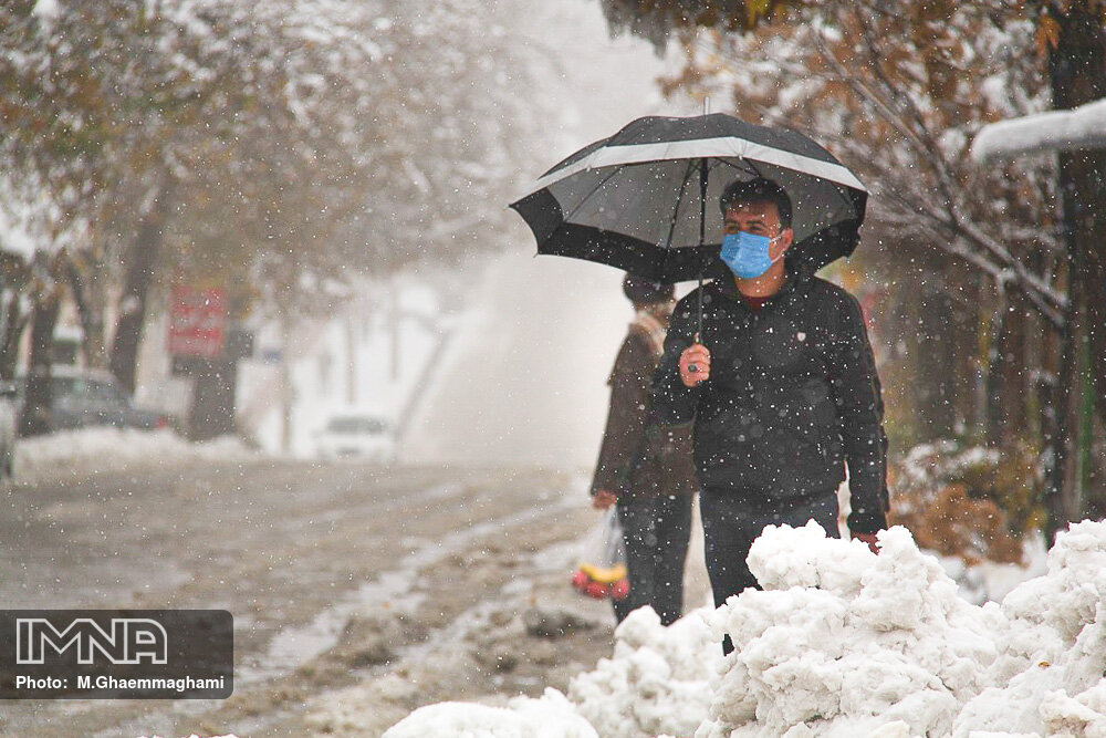 بارش برف زمستانی در سمیرم