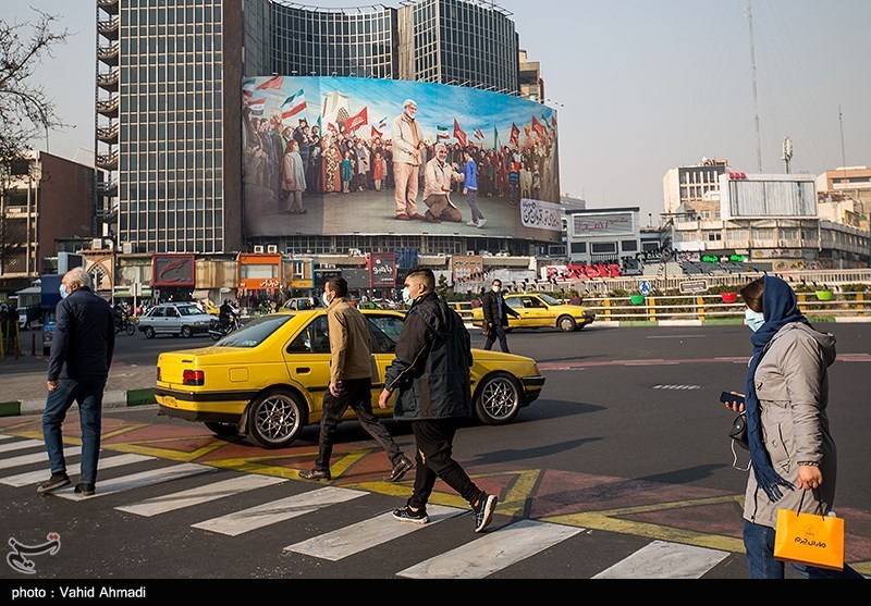 دیوارنگاره جدید میدان ولیعصر(عج) با یاد سردار سلیمانی