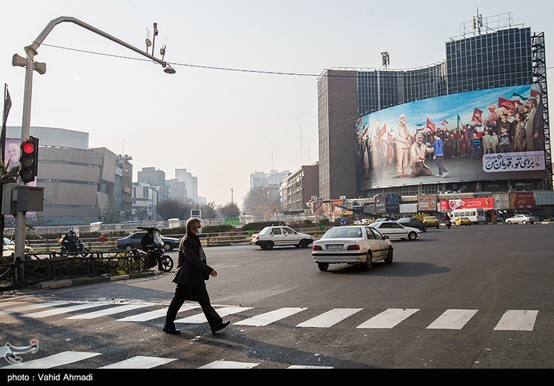 دیوارنگاره جدید میدان ولیعصر(عج) با یاد سردار سلیمانی