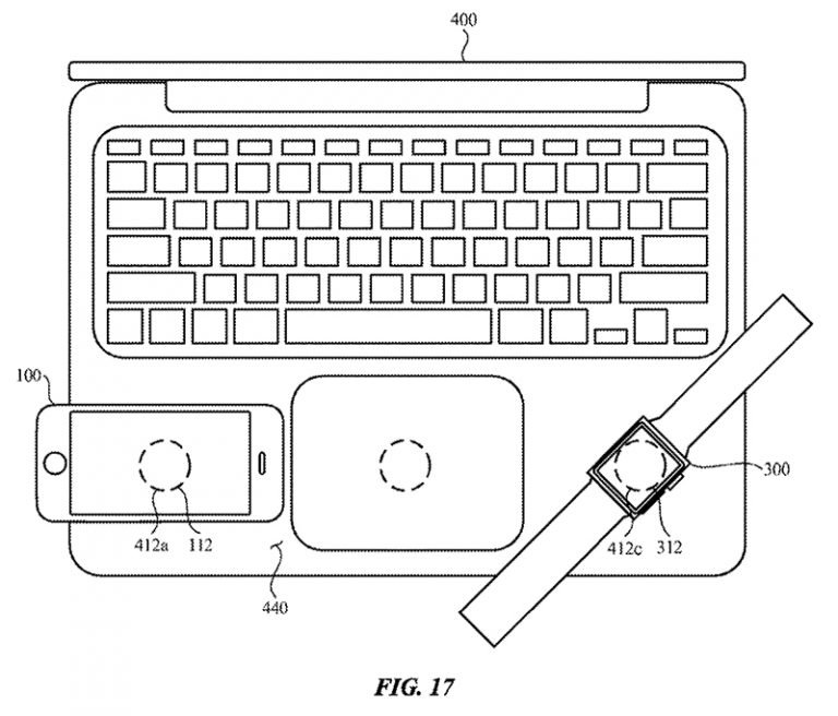 شارژ شدن بی‌سیم آیفون و اپل واچ با مک بوک در پتنت جدید اپل