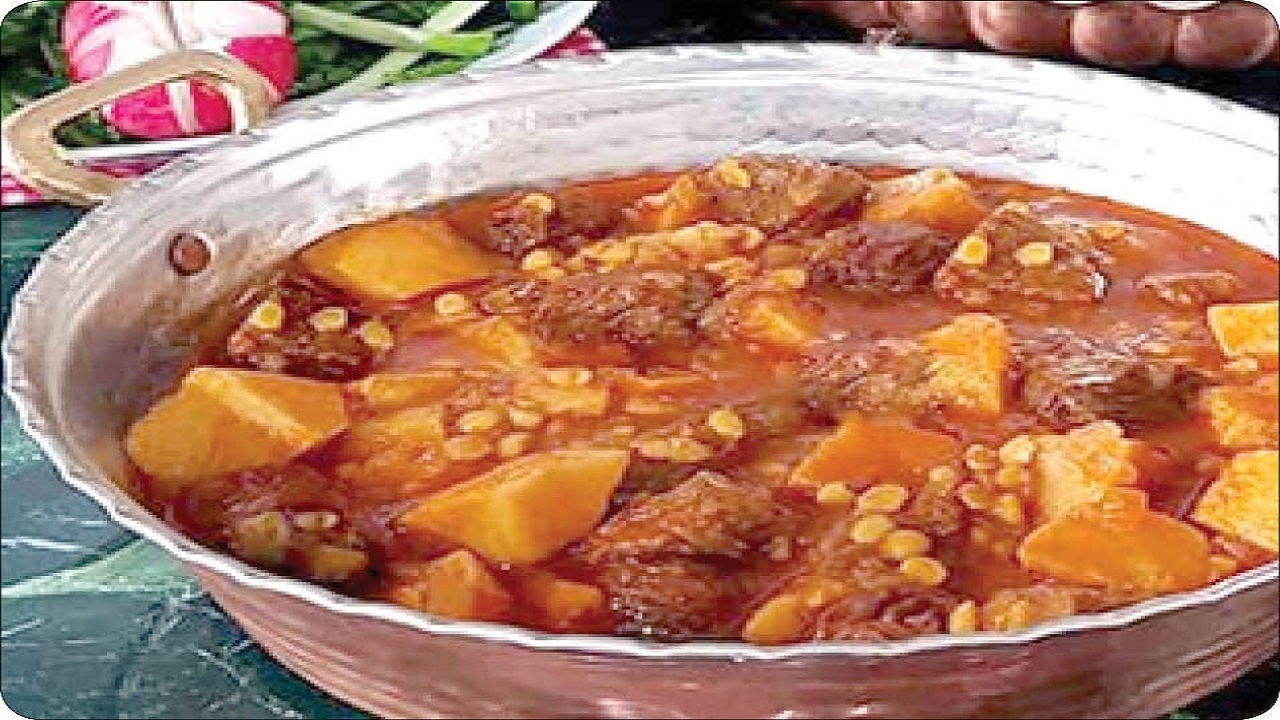 طرز تهيه خورش به با لپه، خورش شيرين زمستاني