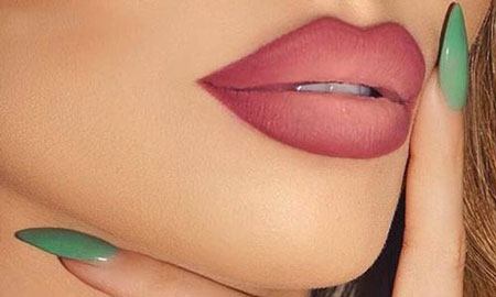 آموزش آرایش لب به روش آمبره