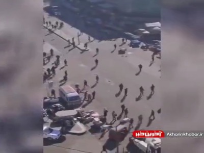 لحظه انفجار انتحاری در بغداد