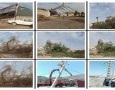 قطع برق راور بر اثر طوفان