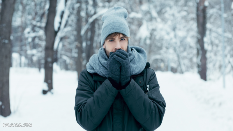 ژست دخترانه و پسرانه عکاسی در برف