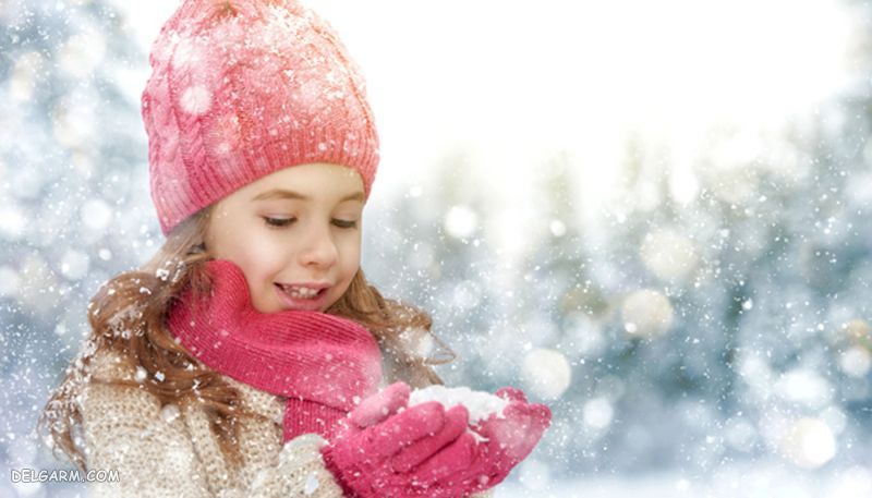 ژست دخترانه و پسرانه عکاسی در برف