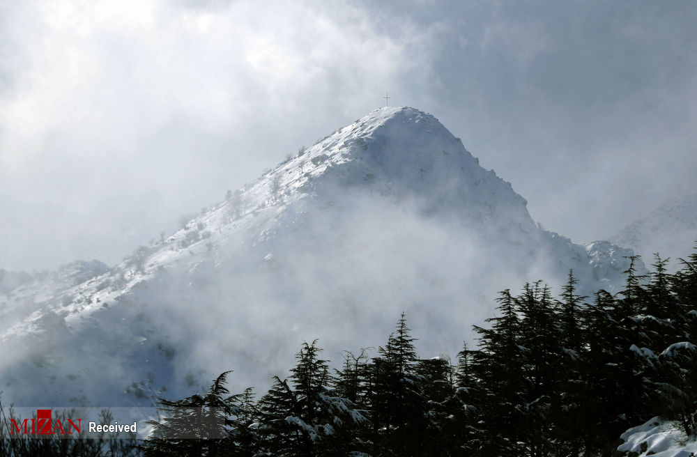 زیبایی کوهستان های برفی لبنان