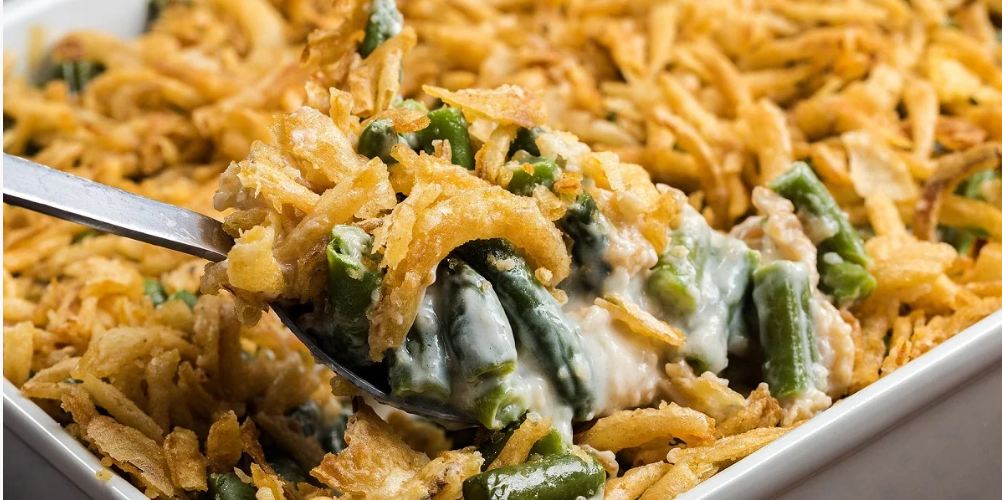 طرز تهيه کاسرول لوبيا سبز با مرغ؛ يک غذاي خوشمزه و متفاوت