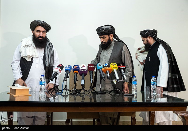 نشست خبری هیئت طالبان در تهران