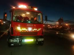 حریق در مجتمع مسکونی آباده