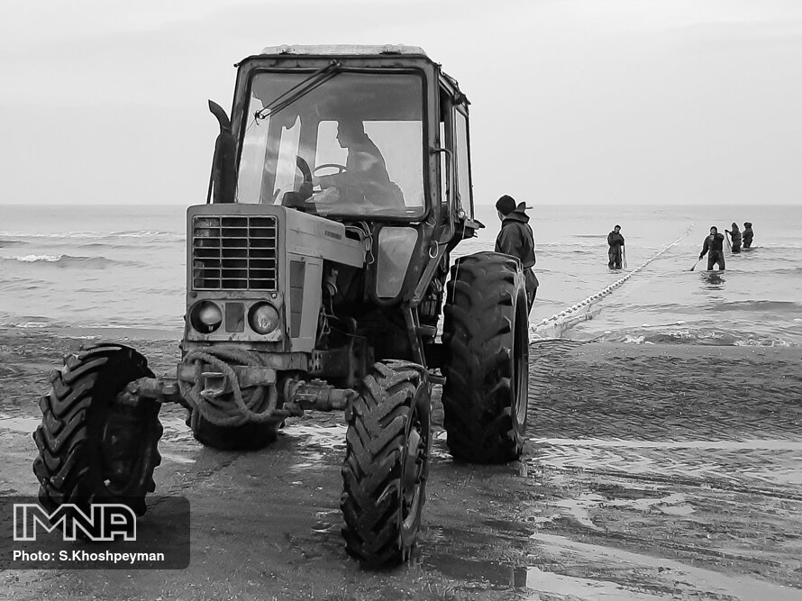 عکس/ صیادی در دریای شمال