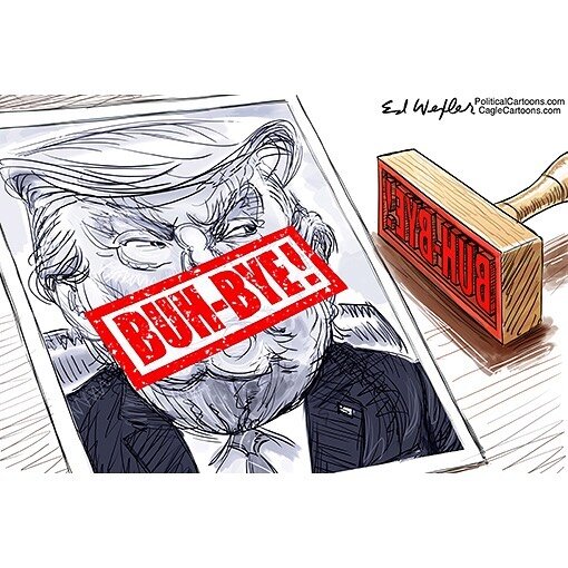 کاریکاتور/ بالاخره ترامپ منقضی شد!