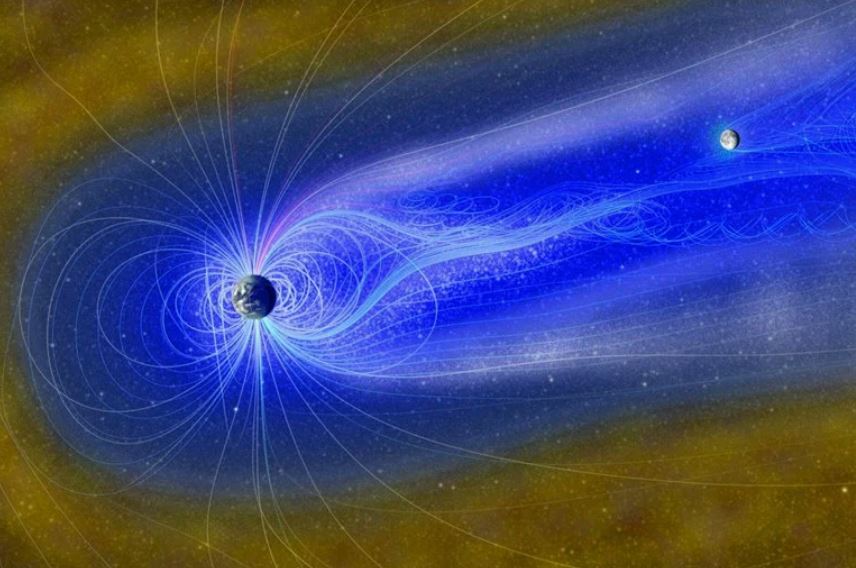 میدان مغناطیسی زمین می‌تواند عامل ایجاد آب روی سطح ماه باشد