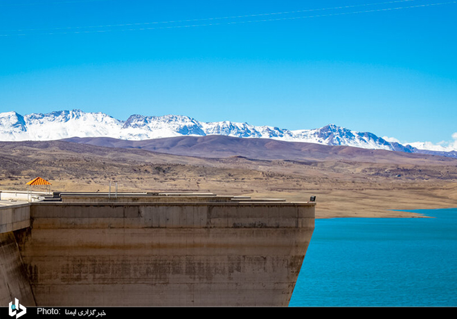 عکس/ نمایی از سد زاینده رود اصفهان