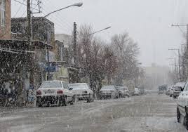 برف و باران در مسیر کرمان
