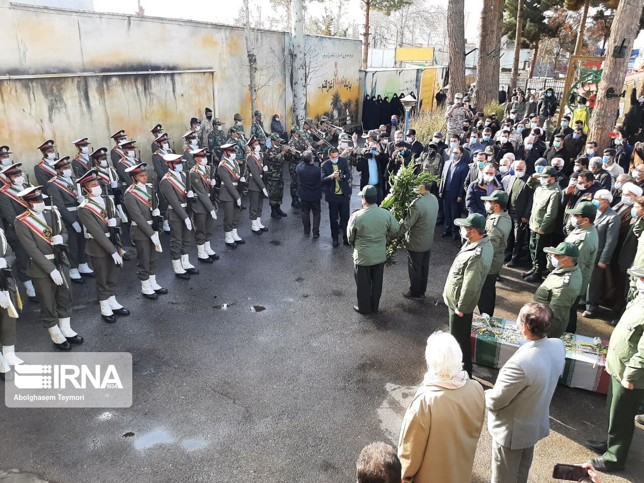 تشییع پیکر شهید محمود حاجی قاسمی در شاهرود