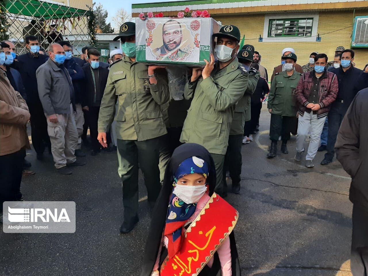 تشییع پیکر شهید محمود حاجی قاسمی در شاهرود